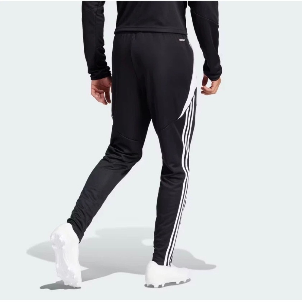 Adidas AEROREADY Soccer Track Pants Black White Men's Athletic Size XL NEW - Picture 12 of 15